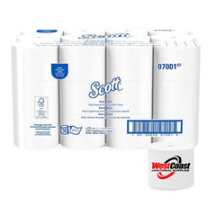 CORELESS STANDARD ROLL TOILET PAPER 36 ROLLS SCOTT 07001 EXTRA SOFT 2 PLY 800 SHEETS