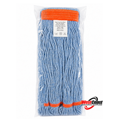 Synthetic Looped-End Commercial Wet Mop Head  | Launderable Professional Floor Mop