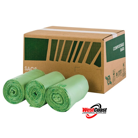 22" X 24" COMPOSTABLE GARBAGE BAG – COMMERCIAL GRADE