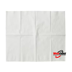 Dinner Napkins 15" X 17" White Virgin Paper 2 ply 1/8 Fold 3000/Case