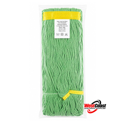 Synthetic Looped-End Commercial Wet Mop Head  | Launderable Professional Floor Mop