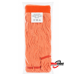Synthetic Looped-End Commercial Wet Mop Head  | Launderable Professional Floor Mop