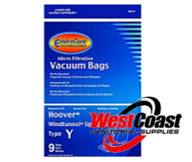 UPRIGHT HOOVER TEMPO VACUUM CLEANER BAGS TYPE Y 9 BAGS