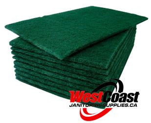 COMMERCIAL SCOURING PAD GREEN MEDIUM NO. 96 100/CASE